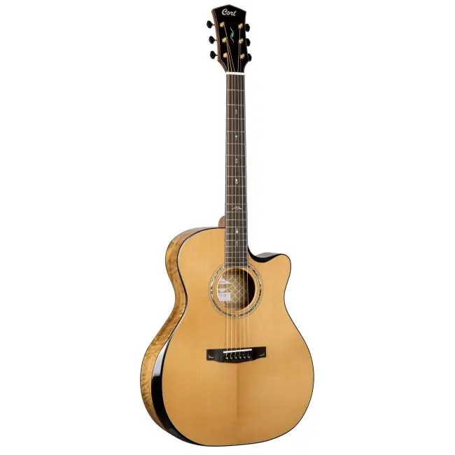 CORT Gold Edge LE Limited Edition Elektro-Akustik-Gitarre inkl. Koffer, natur - Jetzt sparen