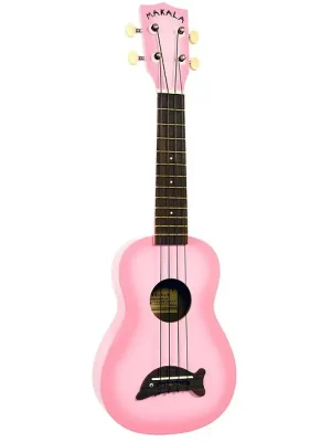 Top bewertet - KALA MK SD PKBURST Sopran Dolphin Pink Burst Ukulele, vintage pink