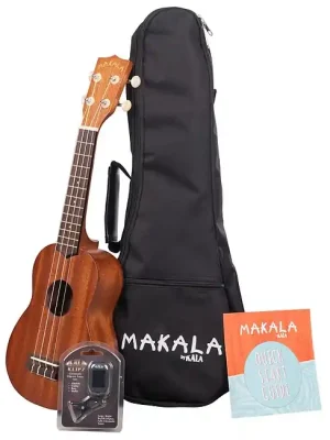 Sonderaktion - KALA MK S Pack Makala Soprano Ukulele mit Tuner und Gigbag, natur