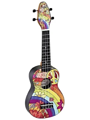 ORTEGA K2-68 Keiki Peace 68 Ukulelen Set inkl. Tasche, Tuner, Plektren, Gurt | Versand noch heute