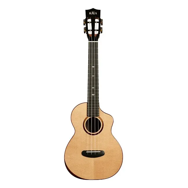 KALA KA CT SSRW BG C Contour Solid Spruce Baritone Akustik-Ukulele inkl. Tasche | Online kaufen