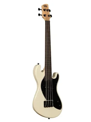 KALA UB SB CR FL U-Bass Solid 4-String Fretless E-Bass inkl. Tasche, cream - Bestpreis