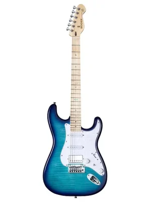 MOOER MSC 30 Pro LB E-Gitarre inkl. Gigbag, lake placis blue | Sofort lieferbar