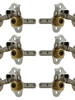 GROVER H98N Sta-Tite Machine Head Horizontal Mechanik für Akustikgitarre 3 + 3 Nickel - Günstig