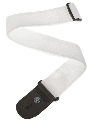 Neu verfügbar - PLANET WAVES PWS108 Polypropylen Nylon Gitarrengurt (50mm), weiss