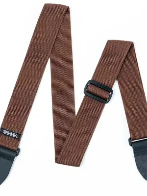 JIM DUNLOP Poly Strap Brown Nylon Gitarrengurt, braun - Abverkauf
