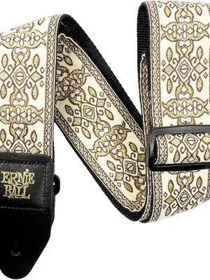 Hochwertig | ERNIE BALL 5437 Jacquard Gewebe-Gitarrengurt (50mm), golden tapestry