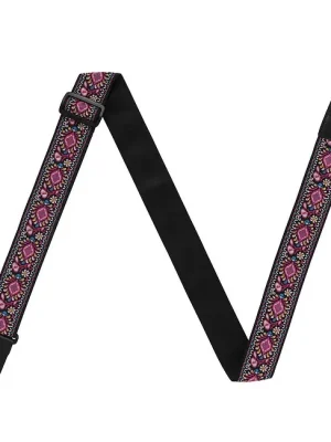 IBANEZ GSV50-P2 Strap Vintage Style Pink Baumwolle/Polyester Gitarrengurt (50mm) | Nicht verpassen