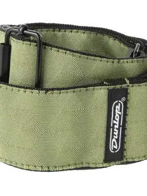 Top-Angebot | JIM DUNLOP D6710 Jacquard Strap Hexagon Echo Olive Gewebe-Gitarrengurt (50mm)