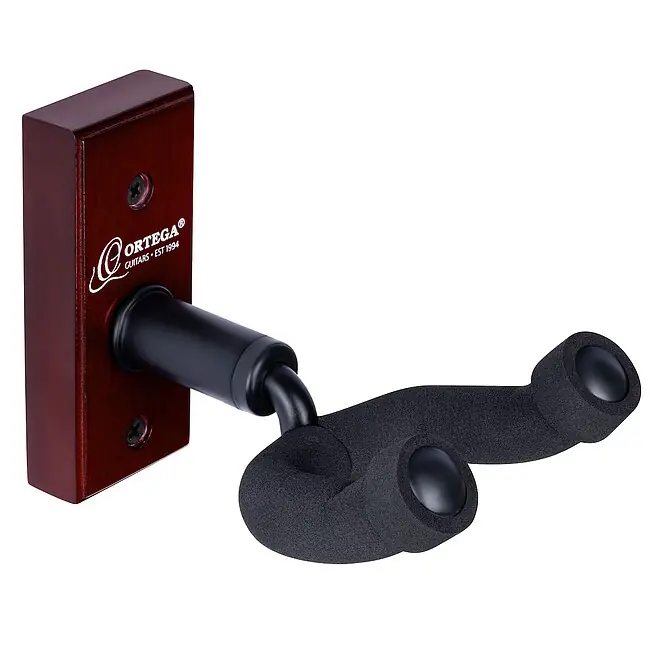 ORTEGA OGH-1WR Gitarren-Wandhalter, weinrot - Nur für kurze Zeit