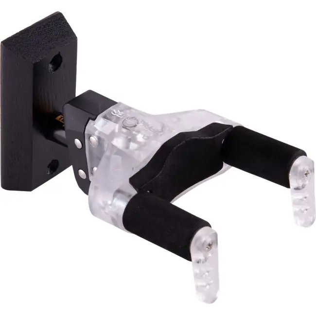 HERCULES GSP-38WBLT 20Y Edition Gitarren-Wandhalter, schwarz/plexi - Sofort bestellbar