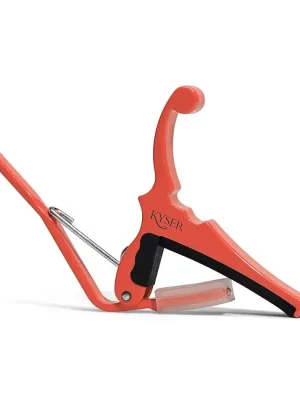 KYSER KGEFFRA Quick Change Fender Electric Kapodaster für E-Gitarre, fiesta red (529.279) - Bewährte Qualität