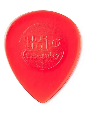 Extra sparen - JIM DUNLOP 475 Big Stubby Jazz Player 1,00mm Plektrum, rot (Stück)