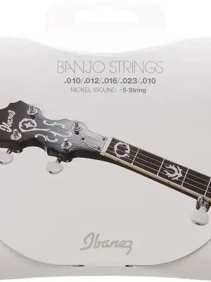 Einfach bestellen | IBANEZ IBJS5 Banjo Strings 010-010 Nickel Wound 5-strings Saiten für Banjo