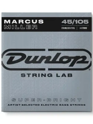 JIM DUNLOP DBMMS45105 Marcus Miller Bass 45-105 Bass-Saiten, Signature, Stainless Steel, 4-Saiter - Bestseller