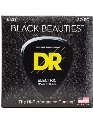 DR STRINGS BKB-50 Black Beauties Bass heavy 50-110 Saiten für 4-Saiter E-Bass, schwarz beschichtet | Sonderpreis