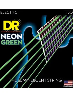 Rabatt | DR STRINGS NGE-11 Neon Green Electric 011-050 Nickel Plated Steel. Saiten E-Gitarre