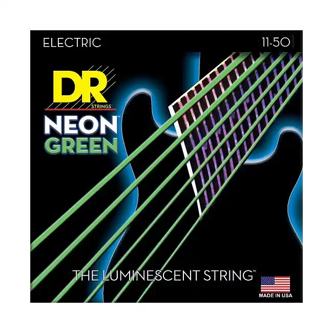 Rabatt | DR STRINGS NGE-11 Neon Green Electric 011-050 Nickel Plated Steel. Saiten E-Gitarre
