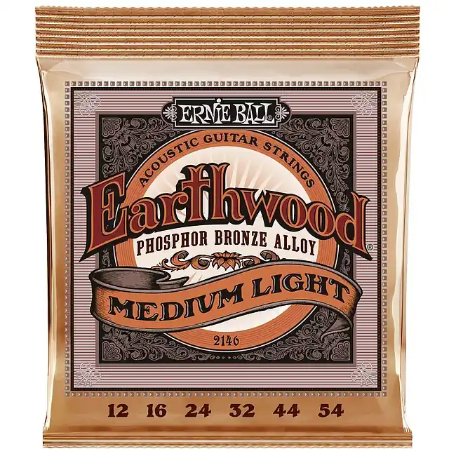 Expressversand - ERNIE BALL 2146 Acoustic Slinky Regular 012-054 Phosphor Bronze, Saiten für Westerngitarre