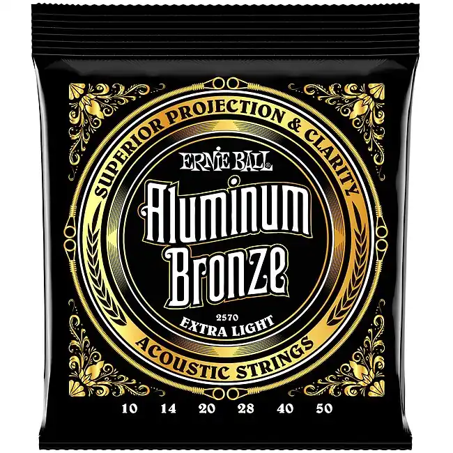 Sehr beliebt | ERNIE BALL 2570 Aluminum Bronze Extra Light 10-50 Saiten für Akustikgitarre