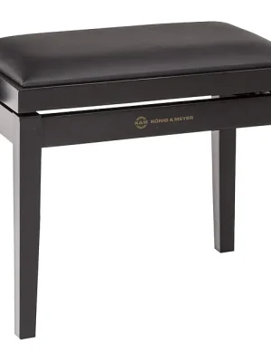 Sofort bestellbar - K&M 13910 -20 Klavierbank, schwarz matt, Kunstledersitz