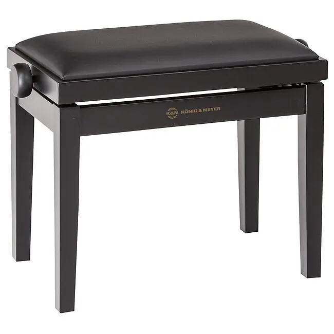 Sofort bestellbar - K&M 13910 -20 Klavierbank, schwarz matt, Kunstledersitz