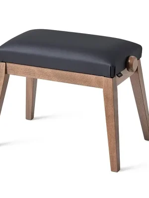 Top-Qualität - K&M 13940 -23 Klavierbank, walnuss, Kunstledersitz schwarz