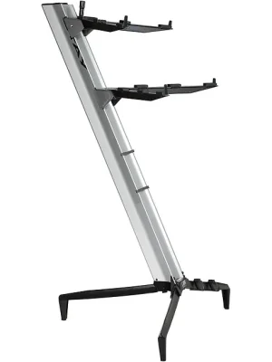 Sonderangebot - STAY Tower 1300/02-SIL Etagen-Keyboardständer 130cm, silber (STAY041)