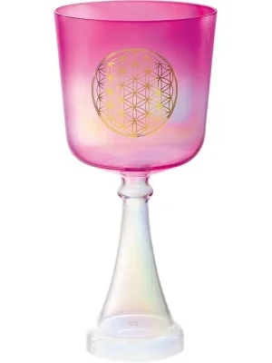 Jetzt erhältlich | MEINL CSC6FPFOL Sonic Energy Crystal Singing Kristallkelch 6Zoll/15cm, F4, rosa, Herzchakra