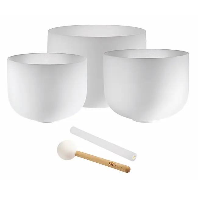 Nur noch wenige | MEINL CSBSETAFC Sonic Energy Crystal Singing Bowl Set, A4 / F4 / C4, 3tlg.