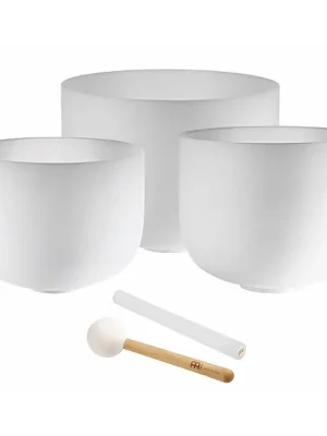 MEINL CSBSETAFD Sonic Energy Crystal Singing Bowl Set, A4 / F4 / D4, 3tlg. - Letzte Chance