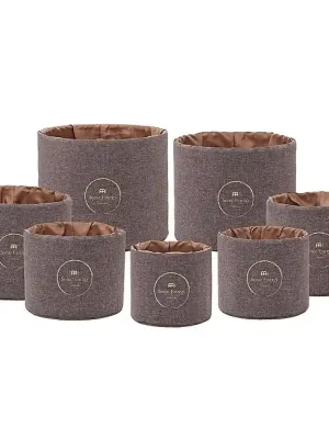 Brandneu | MEINL CSBPSSET2 Sonic Energy Crystal Singing Bowl Sleeve Set, braun