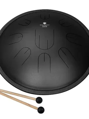 SELA SE 380 Melody Tongue Drum 14 D Kurd Black Steeldrum inkl. Zubehör | Zertifiziert