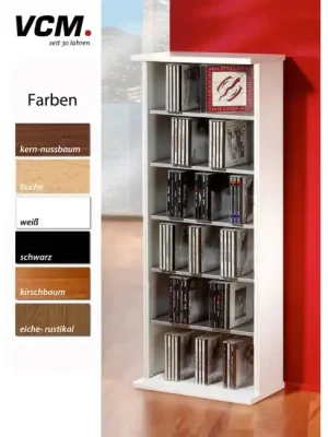 Geprüfte Qualität - VCM 25241 Vostan CD-/DVD-Turm, schwarz