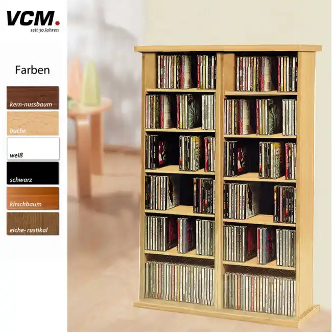 VCM 50443 Ronul CD-/DVD-Turm, buche - Preiswert