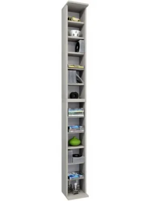 VCM 24006 Bigol DVD/CD-Regal Rack, eiche (Sägegrau) | Top bewertet