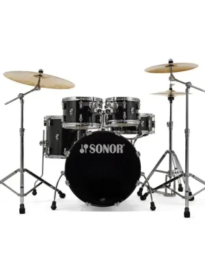 Beliebt | SONOR AQ1 Studio Set PB Schlagzeug inkl. Hardware ohne Becken, piano black
