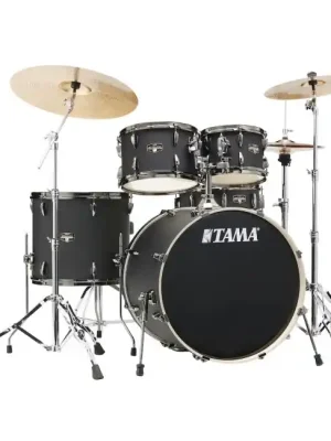 TAMA IP52H6WBN-BOB Imperialstar Schlagzeug + Hardware + Becken, blacked out black - Hammerpreis