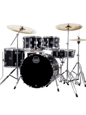MAPEX CM5045FTZDK Comet Fusion Zildjian Planet Z Schlagzeug inkl. 14-16-20 Becken, Sitz, dark black | Gleich bestellen