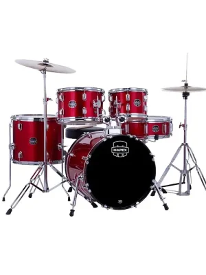 MAPEX CM5844FTCIR Comet Junior (Folie) Drumset Schlagzeug inkl. 14-16 Becken und Sitz, infra red | Preisvorteil