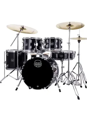MAPEX CM5845FTZDK Comet Junior Zildjian Planet Z Schlagzeug inkl. 14-16-20 Becken, Sitz, dark black - Online bestellbar