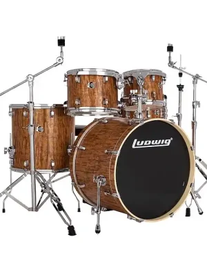 LUDWIG LE522010DIR Evolution Cherry 22-10-12-16-14 Schlagzeug inkl. Hardware ohne Becken | Schnelle Zustellung