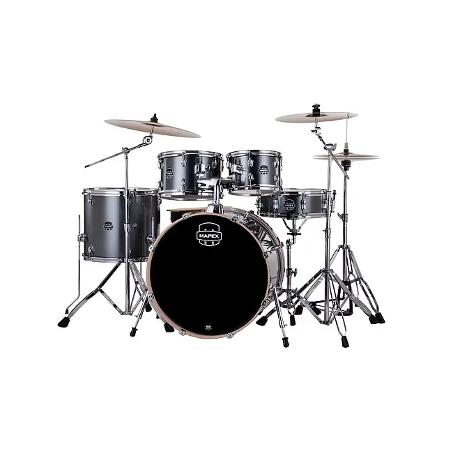MAPEX VE5295FTZVC Venus Stage Schlagzeug inkl. Beckensatz, steel blue metallic | Nur für kurze Zeit