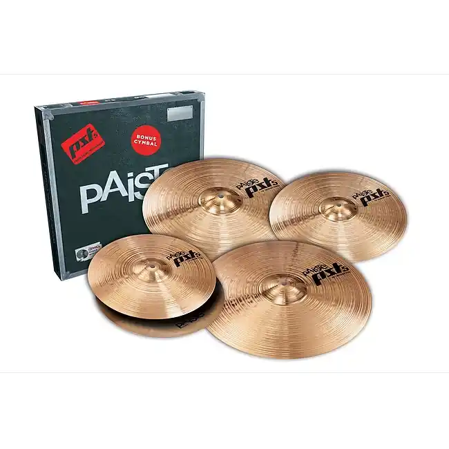Topseller - PAISTE PST-5 Universal Cymbalset 14-16-20+18 PST5-Serie Medium Beckenset, traditional
