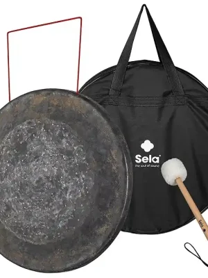 Nur wenige verfügbar | SELA SEGO28CHD Dark Moon Gong 28Zoll/70cm Gong mit Schlägel und Tragetasche