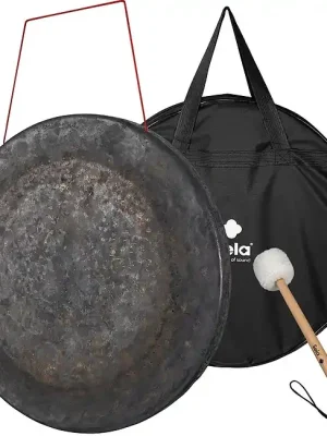 Einfache Rückgabe - SELA SEGO36CHD Dark Moon Gong 36Zoll/90cm Gong mit Schlägel und Tragetasche
