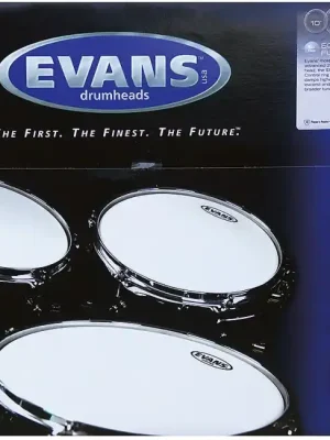 Versand noch heute - EVANS ETP-EC2SCLR-S Edge Control 2 CL 12-13-16 Schlagfellsatz, clear, Tom