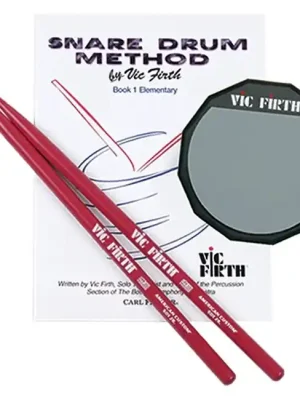 Letzte Stücke | VIC FIRTH LPAD Practice Pad Launch Pad Starter Kit bestehend aus Übungspad und Sticks