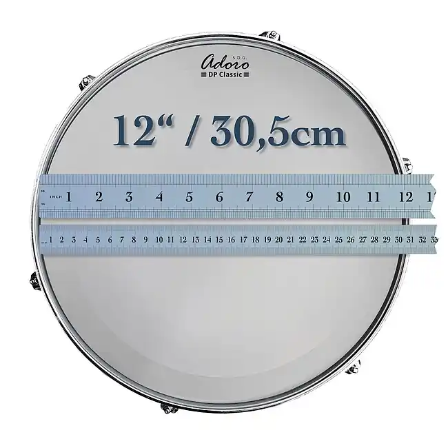 ADORO ADPC-CT-12 DP Classic Coated Tom 12 Zoll Schlagfell, zweilagig, beschichtet, Tom - Mega-Angebot