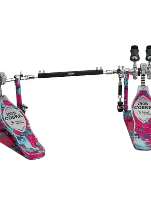 Aktionspreis | TAMA HP900PWMCS Iron Cobra Power Double Pedal Doppel-Fussmaschine inkl. Case, marble coral swirl
